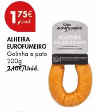 Pingo Doce ALHEIRA EUROFUMEIRO Galinha e pato 200g promoção