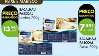 Pingo Doce BACALHAU PASCOAL Postas 700g promoção