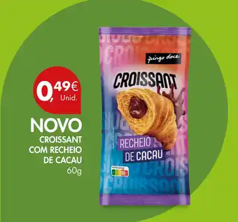 Pingo Doce CROISSANT COM RECHEIO DE CACAU 60g promoção