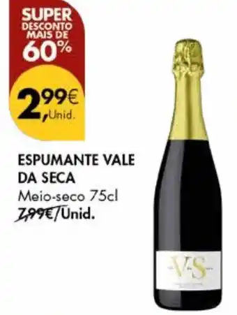 Pingo Doce ESPUMANTE VALE DA SECA Meio-seco 75cl promoção
