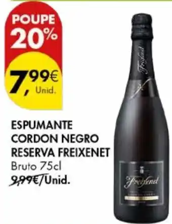 Pingo Doce ESPUMANTE CORDON NEGRO RESERVA FREIXENET Bruto 75cl promoção