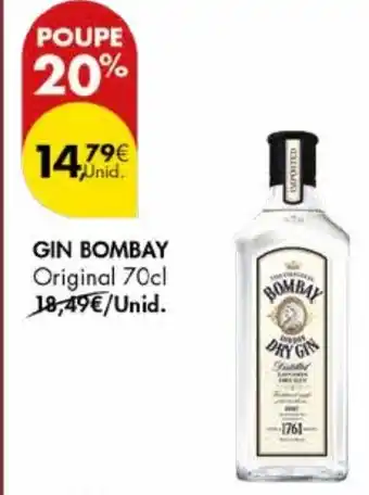 Pingo Doce GIN BOMBAY Original 70cl promoção