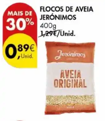 Pingo Doce FLOCOS DE AVEIA JERÓNIMOS 400g promoção