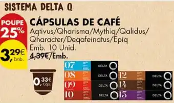 Pingo Doce CÁPSULAS DE CAFÉ EMB. 10 unid promoção