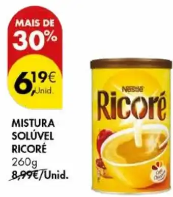 Pingo Doce MISTURA SOLÚVEL RICORÉ 260g promoção