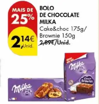 Pingo Doce BOLO DE CHOCOLATE MILKA promoção