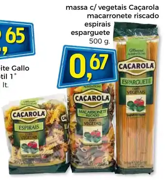 Bolama Massa c/Vegetais Caçarola Macarronete Riscado/Esparais/Esparguete 500g promoção