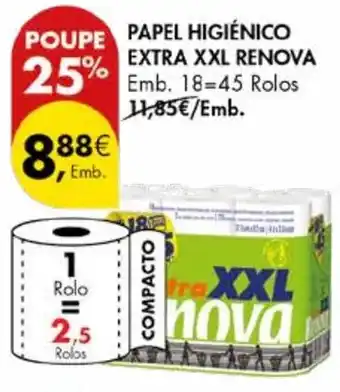 Pingo Doce PAPEL HIGIÉNICO EXTRA XXL RENOVA promoção