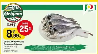 Intermarché Programa origens - dourada de viveiro promoção