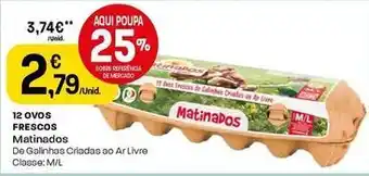 Intermarché Matinados - 12 ovos frescos promoção