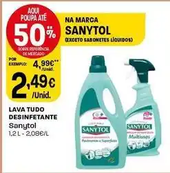 Intermarché Sanytol - lava tudo desinfetante promoção