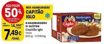 Intermarché Iglo - 8 hamburgers s/ glúten promoção