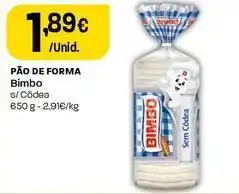 Intermarché Bimbo - pão de forma promoção
