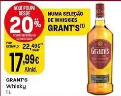 Intermarché Grant's - whisky promoção