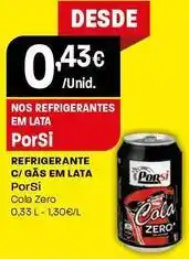 Intermarché Porsi - refrigerante c/gás em lata promoção