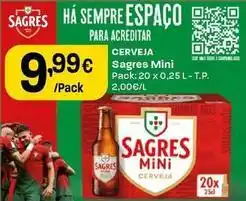 Intermarché Sagres mini - cerveja promoção