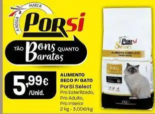 Intermarché Porsi - alimento seco p/gato promoção