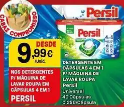 Intermarché Persil - detergente em capsulas 4 em 1 p/ máquina de lavar roupa promoção