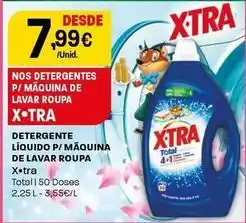 Intermarché X-tra - detergente líquido p/ máquina de lavar roupa promoção