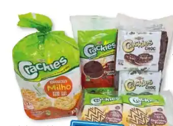 Bolama Mini Crackies Milho c/Sal 200g/Crackies Caçarola Arroz/Milho Choc. Preto 130g promoção