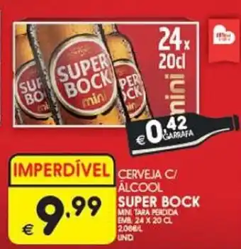 Meu Super CERVEJA C/ ALCOOL SUPER BOCK EMB 24 X 20 CL promoção