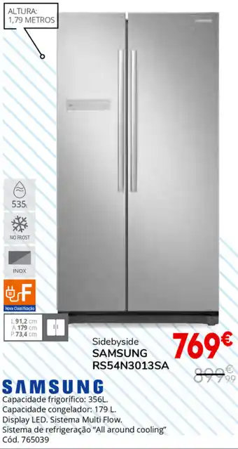 Conforama Sidebyside Samsung RS54N3013SA promoção