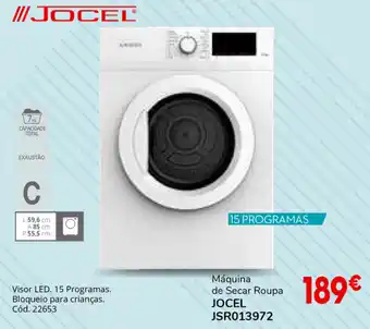 Conforama Máquina de Secar Roupa Jocel JSR013972 promoção