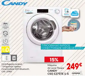 Conforama Máquina de Lavar Roupa Candy CSO 1275TE 1-S promoção
