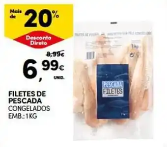 Continente FILETES DE PESCADA CONGELADOS EMB.: 1KG promoção