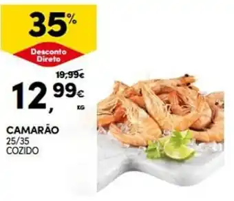 Continente CAMARÃO 25/35 COZIDO KG promoção