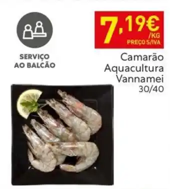 Recheio Camarão Aquacultura Vannamei 30/40 promoção