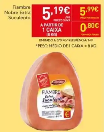 Recheio Fiambre Nobre Extra Suculento promoção