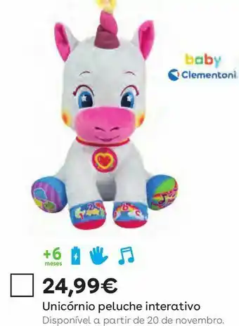 Toys R Us Unicórnio de peluche interativo promoção