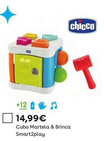 Chicco - cubo martela & brinca smart2play