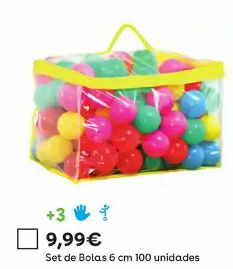 Set de bolas 6 cm 100 unidades