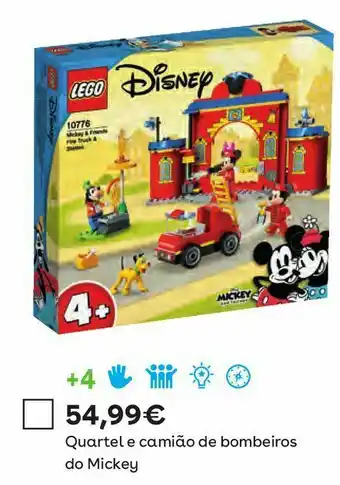 Toys R Us Lego disney - quartel e camião de bombeiros do mickey e seus amigos promoção