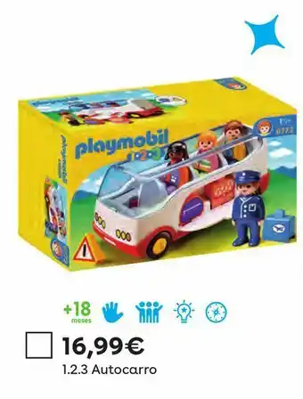 Toys R Us Playmobil 1.2.3 - autocarro promoção