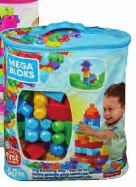 Toys R Us Mega bloks - bolsa maxi 60 peças azul promoção