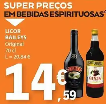 E.Leclerc LICOR BAILEYS Original 70 cl promoção