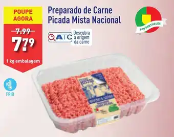 ALDI Preparado de Carne Picada Mista Nacional 1 kg embalagem promoção