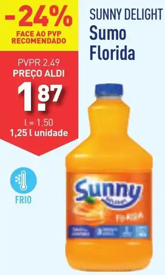 ALDI SUNNY DELIGHT Sumo Florida 1.25L promoção