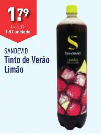 ALDI SANDEVID Tinto de Verão Limão 1.5L promoção