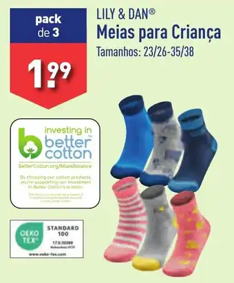 ALDI LILY & DAN Meias para Criança promoção