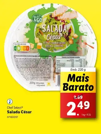 Lidl Chef Select Salada César Emb. 220 g promoção
