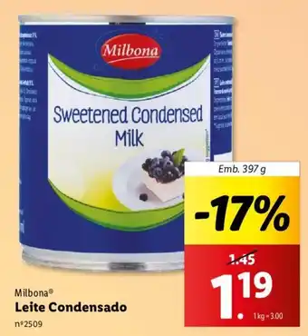 Lidl Milbona Leite Condensado Emb. 397 g promoção