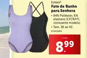Lidl Esmara Fato de Banho para Senhora promoção