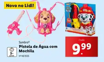 Lidl Sambro Pistola de Água com Mochila promoção