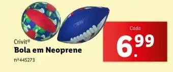 Lidl Crivit Bola em Neoprene promoção