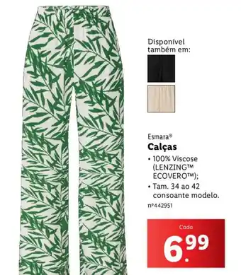 Lidl Esmara Calças promoção