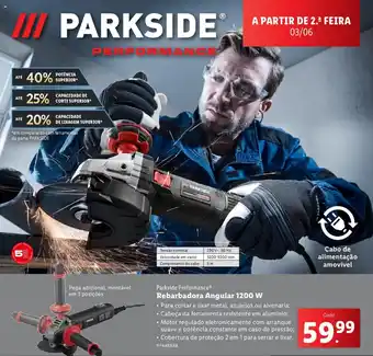 Lidl Parkside Performance Rebarbadora Angular 1200 W promoção
